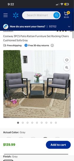 3 Pc rocking chair patio set 80$
