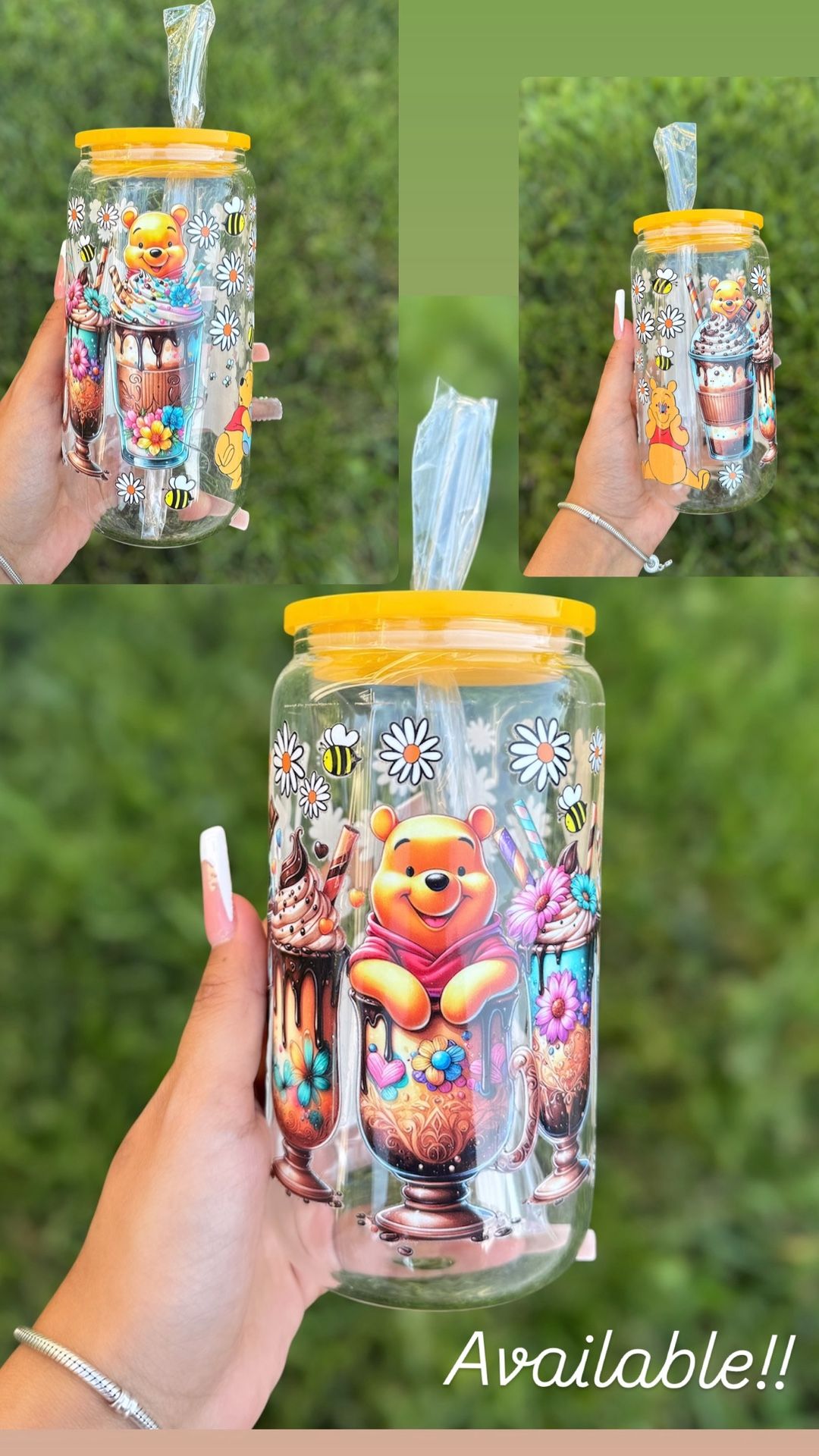 16oz Glass Cups Available 