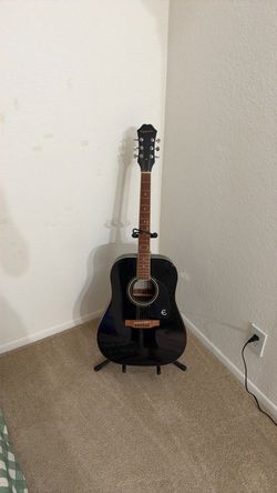 Epiphone Acoustic Guitar Black Dreadnought
