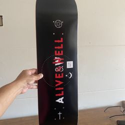 BRAND NEW SKATEBOARD ALIVE AND WELL & LIVE N HELL $40