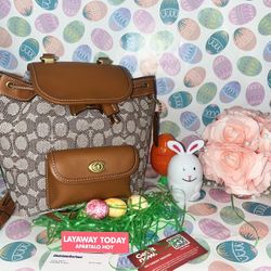 Coach Upcrafted Riya Backpack 21 In Signature Textile Jacquard