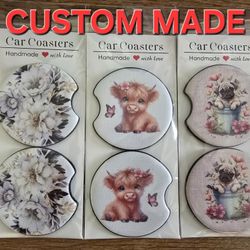 Custom Made Car Coaster Sets