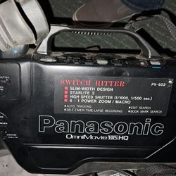 vintage Panasonic VHS Camcorder 