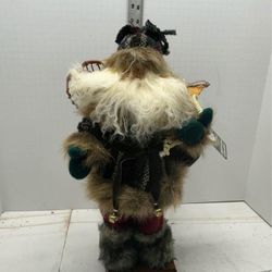 16inch Santa Claus with snow shoes plush Figurine/Statue#F8