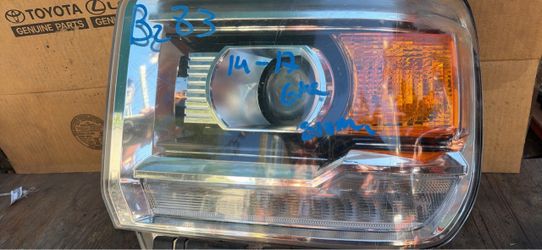 2014 2016 gmc sierra headlight xenon left side