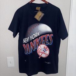 90s Vintage Deadstock New York Yankees Nutmeg Mills T Shirt 