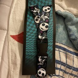 Disney Nightmare Before Christmas Jack Skellington & Zero Lanyard
