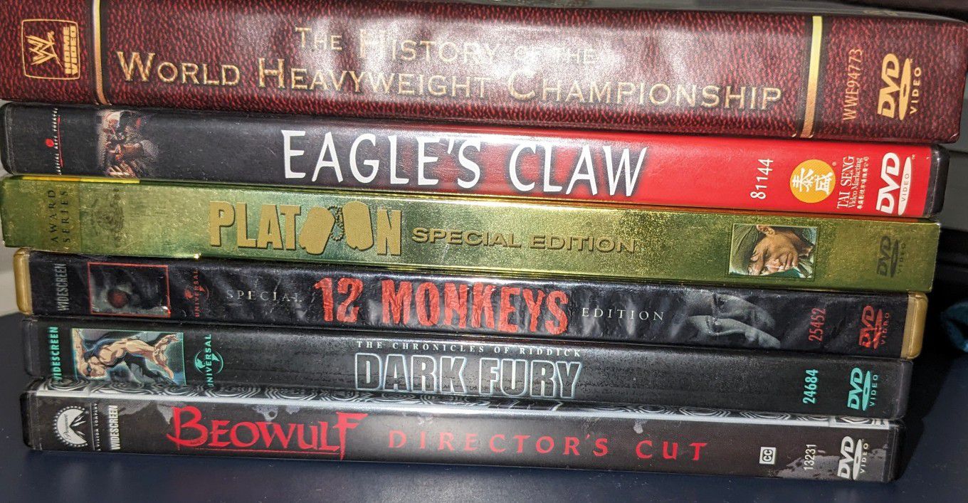 Stack Of 10 Dvds