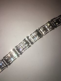925 silver coated bracelet