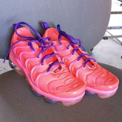 Nike Air VaporMax Plus Bright Crimson Pink Womens Shoes CU4907-600 Size 8