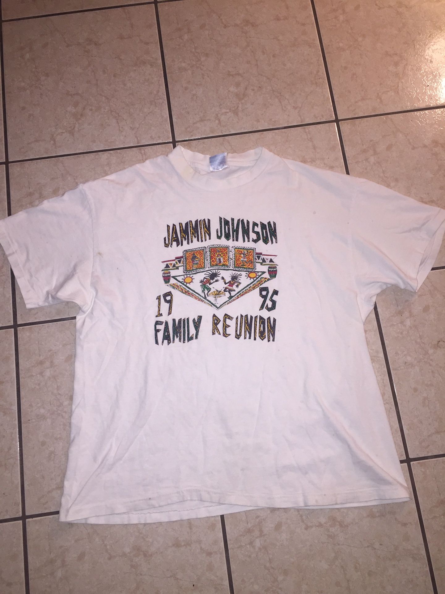 Jamaican family reunion shirt from 1995