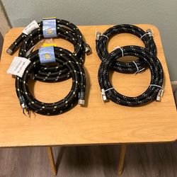 Braided waterlines dishwasher/icemaker