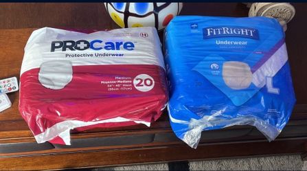 Adult Pampers All Sizes $6