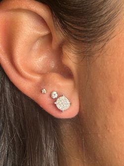 Vvs 925 silver sterling Moissanite earrings