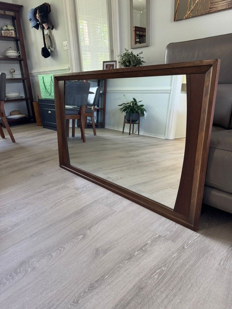 Wood Frame Mirror 
