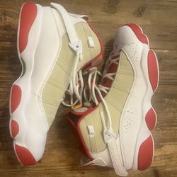 Nike Air Jordan 6 Rings 'Hare' White Red Grey New in Box No Lid Size 10 Rare
