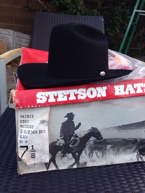 Stetson 5X ruidoso black hat