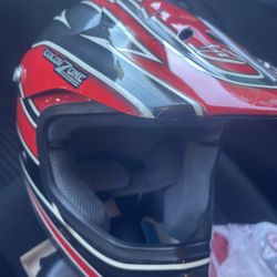 Boys Colorzone Designs motorcycle helmet.