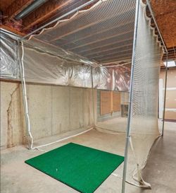 Indoor Golf Hitting Net with Turf Mat