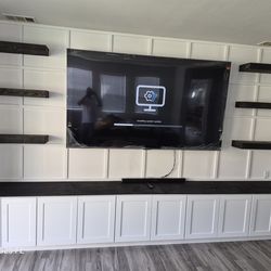 Custom media wall build out