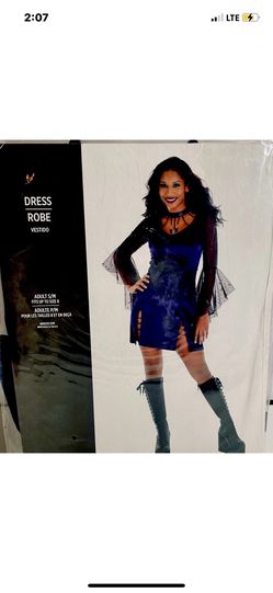 New In Package, Adult Sexy Witchy Outfit Size Sm/med Fits Up To Size 8