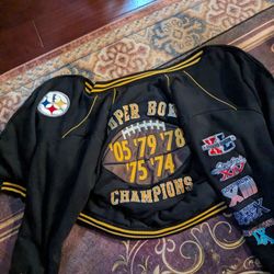 vintage Pittsburgh Steelers jersey, (with patches)