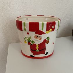 Christmas Santa Jar Pot Decor