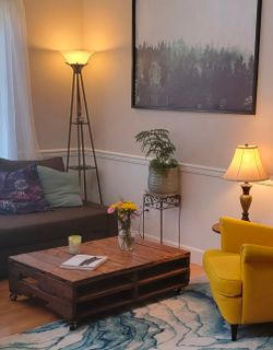 Coffee table with wheels