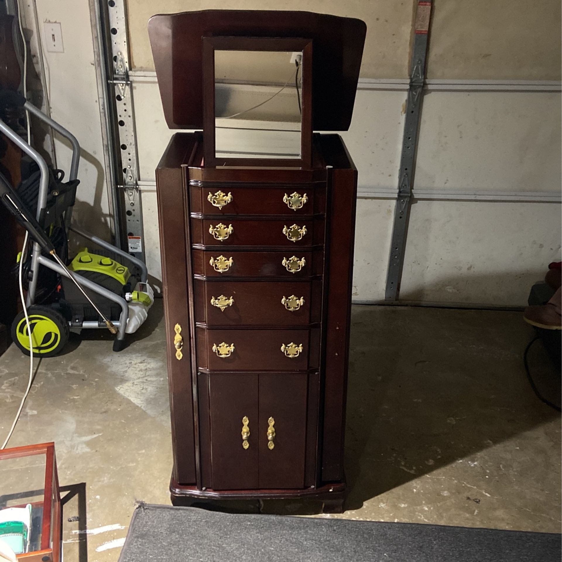 Vintage... ABSOLUTELY STUNNING!! French Provincial Jewelry Armoire.