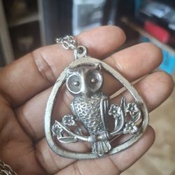 Owl Pendant Necklace 