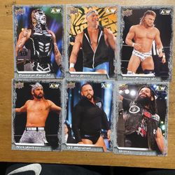 2022 UPPER DECK AEW 14 CARD LOT OF WRESTLERS 