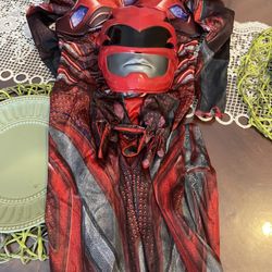 Size Small Red Power Ranger Costume Kids