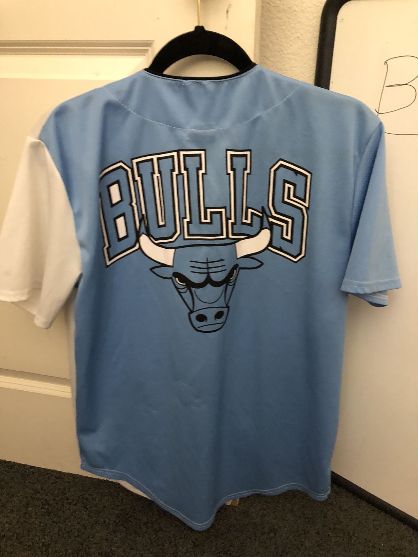 Jordan baseball jersey Pantone baby blue shirt size medium M for