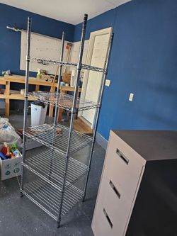 Chrome Utility 5-Shelf Kit with 24x18x60