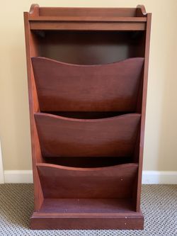 Solid Wood Magazine Stand