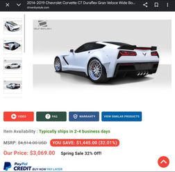 Corvette body kit