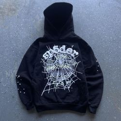 Black Sp5der Hoodie 