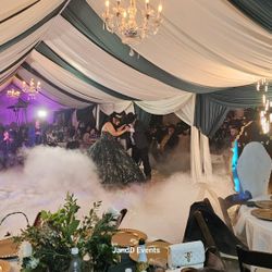 Carpas Drappes Tables Chairs Dance Floor