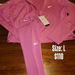 Women's Nike Full Zip Jacket & Leggings Combo