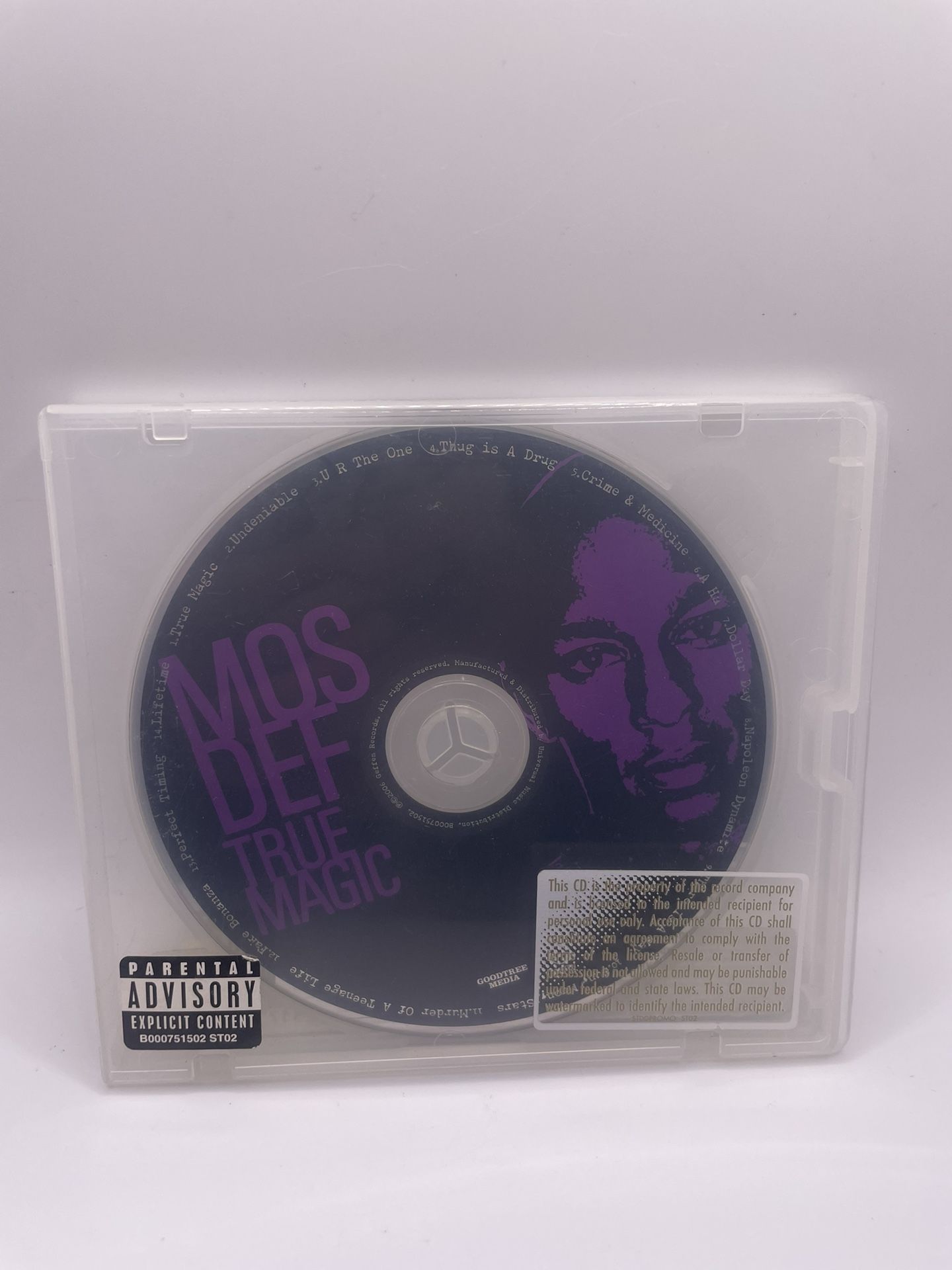 Mos Def : True Magic CD - Rare Hip Hop 2006 (VG)