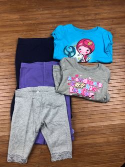 Girls leggings shirts 18-24 months