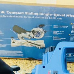 Kobalt Compact 7-1/4-in 10-Amp Single Bevel Sliding Compound Corded Miter Saw