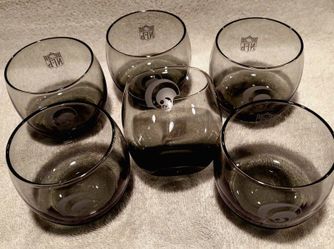 Vintage NFL LA RAMS. Patriots & Bengals 3" 13-Cocktail Glasses