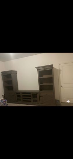 Pecan entertainment center
