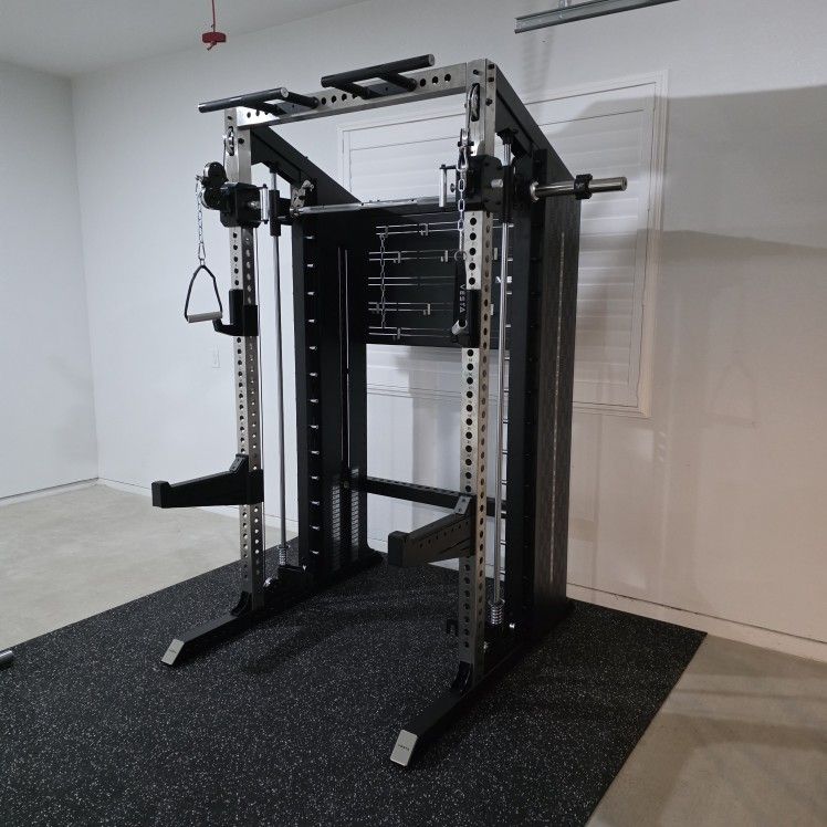 🔥NEW Vesta Pioneer 3in1 | Functional trainer | Squat Rack | Smith Machine | 200lbs weight stack | Gym Equipment | Commercial Grade | FREE DELIVERY 🚛