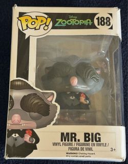 Funko Pop Disney Zootopia Mr. Big #188 Vaulted 2016