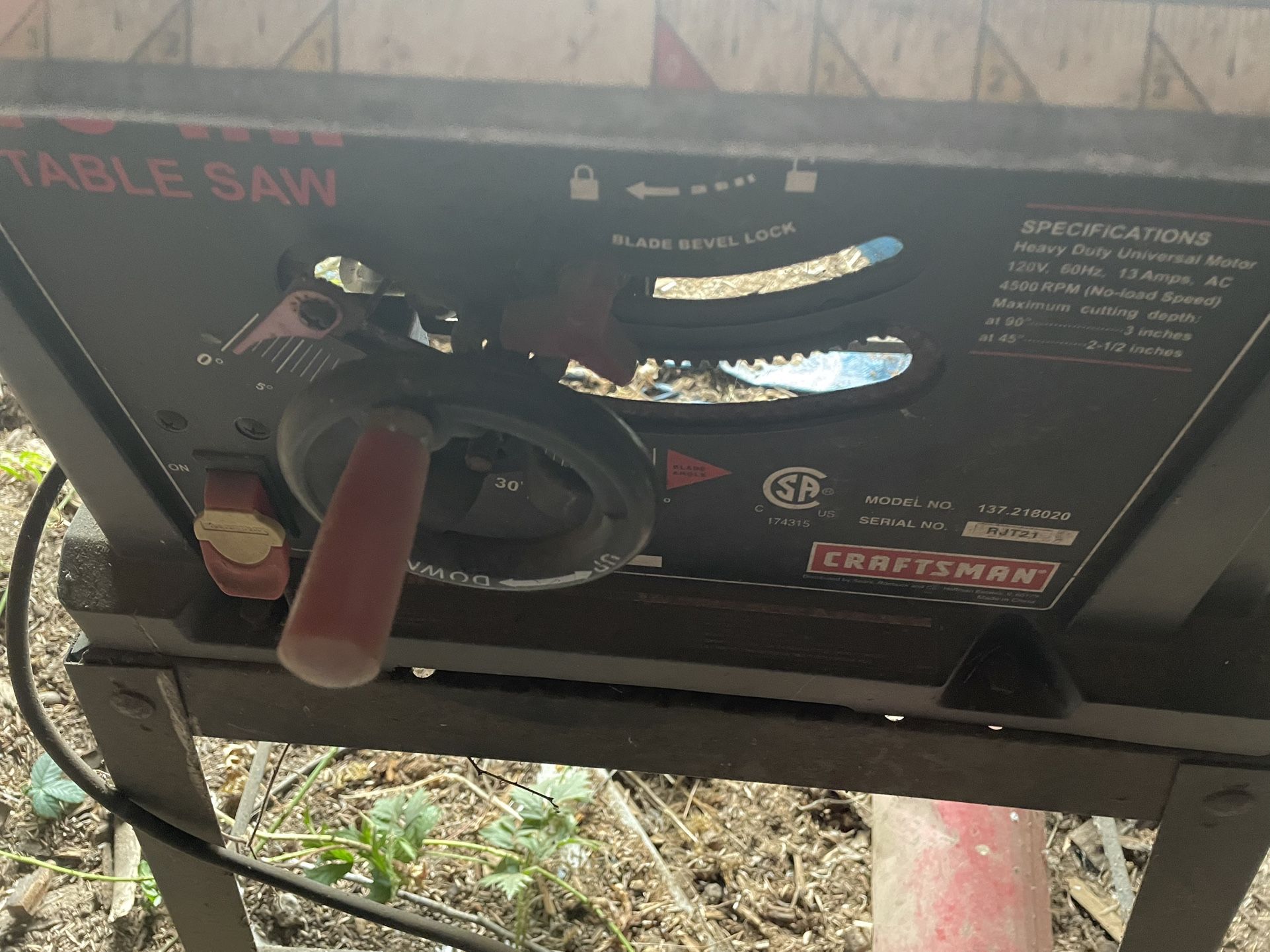 Craftsman tablesaw