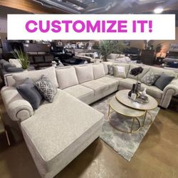 3 PCS CUSTOM SECTIONAL (CUSTOMIZE IT!)💥$0 DOWN, Pay back 100 Days, 6 Months, 1 Year)