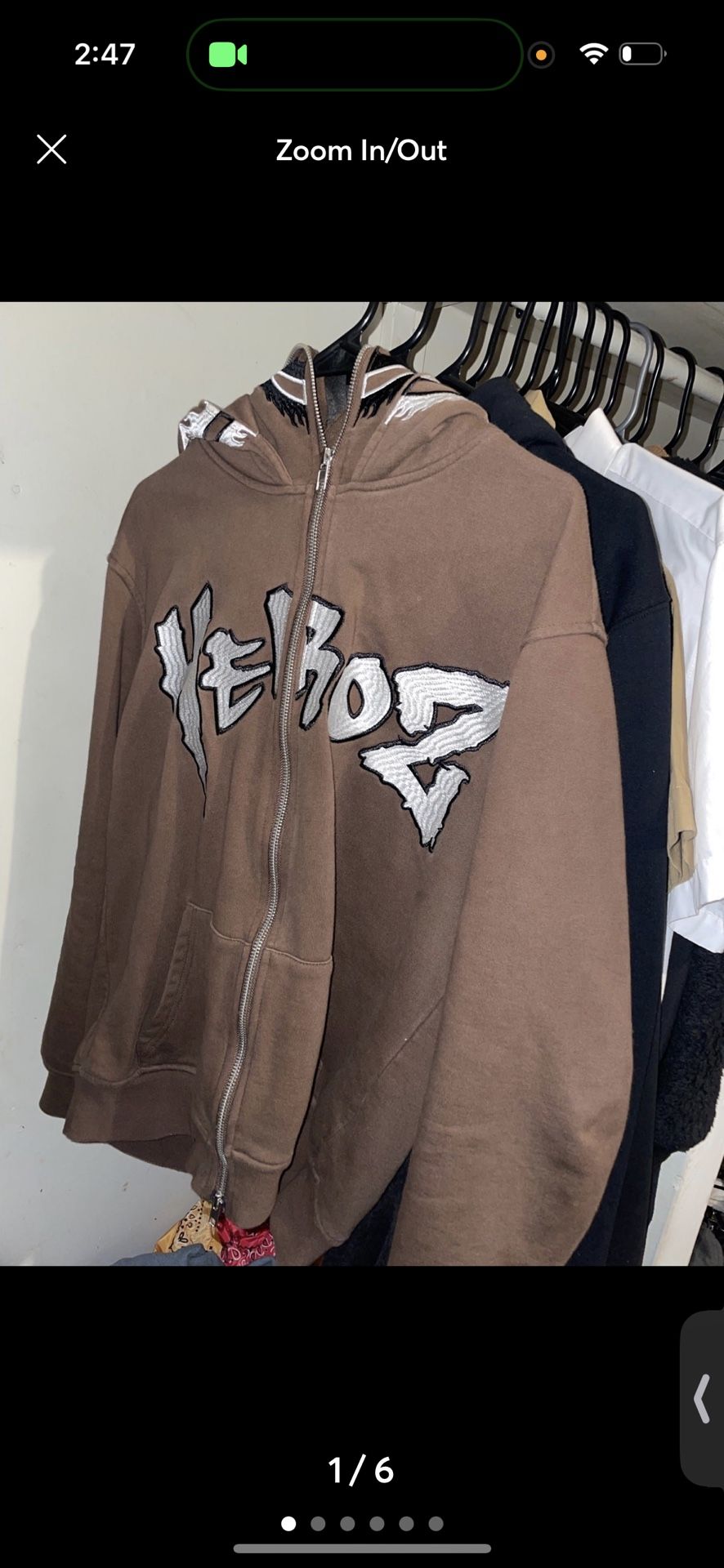 Heroz Never Die double hooded full zip