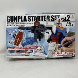 New Bandai 694812 1/144 Gunpla Starter Set Vol.2 GUNDAM RX-78-2   MARKER